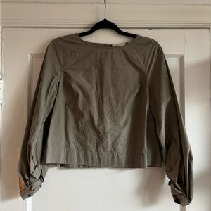 Babaton Aritzia Balloon Sleeve Blouse